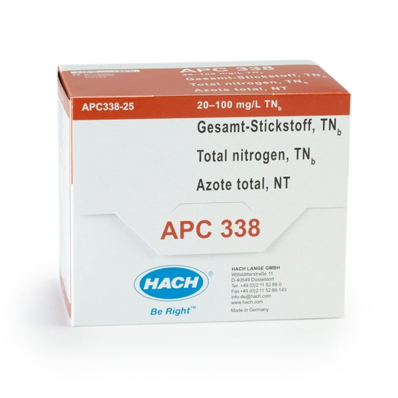 Gesamtstickstoff Küvettentest, 20-100 mg/L, 50 Bestimmungen
