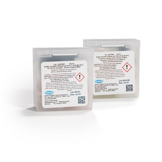 Puffer-Pulverkissen, pH 4,01 und pH 7,00, 2 x 15 Stück