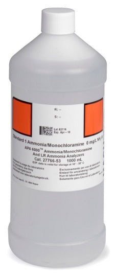 APA6000 Ammonium/Monochloramin, Standard 1, 0 mg/L, NH₃, 1 L