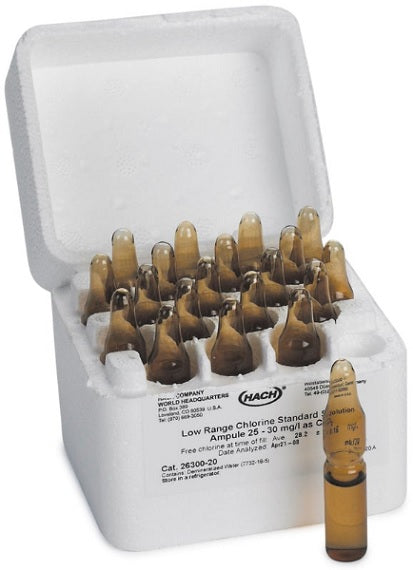 Ammonium-Stickstoff-Standardlösung, 50 mg/L NH3-N, 20 Stück - 2 mL PourRite-Ampullen