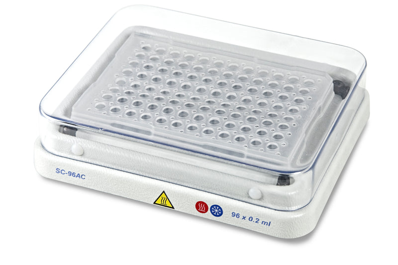 SC-96A Block für 96-Well-Mikroplatte 0.2 ml (PCR) oder 12 x 8-Schnitt 0,2ml-Mikroteststreifen oder 96 x 0,2ml-Mikroteströhrchen