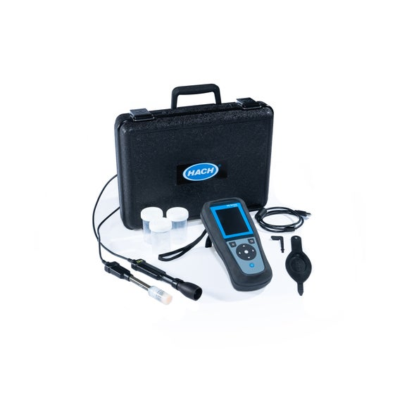 HQ4200 Tragbares Multimeter mit pH-Gel-Elektrode PHC201 und Leitfähigkeitssonde, 1 m Kabel
