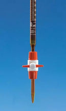 Kompakt-Büretten, SILBERBRAND, Klasse B, Boro 3.3, Braun, mit PTFE Hahn