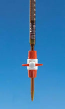 Kompakt-Büretten, BLAUBRAND, Klasse AS, Boro 3.3, DE-M, braun, mit PTFE Hahn