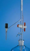 Titrierapparate nach Pellet, BLAUBRAND, Klasse AS, DE-M, mit Zwischenhahn, PTFE Küken, seitlicher Ventilhahn, blauer Schellbachstreifen