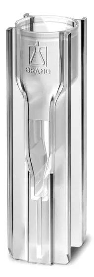UV-Küvetten, mikro, UV-transparent, Volumenbereich 70-550µl, Zentrumshöhe 15 cm, einzeln verpackt, CERTIFIED LIFE SCIENCE QUALITY, pk/100