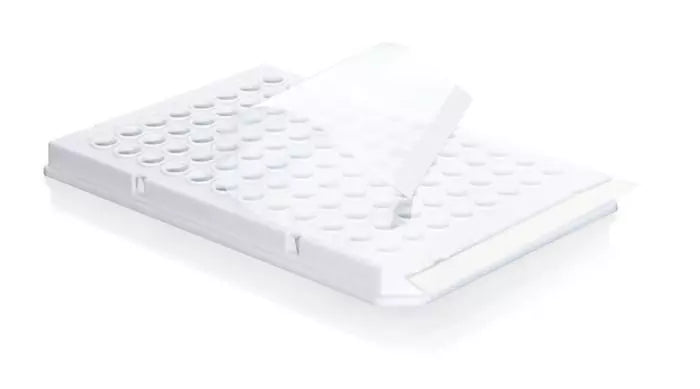 PCR-Sets 96-well Platten und Folien, PP, weiß, 0.15 ml, geeignet für Roche Lightcycler, well-Rand nicht erhöht, inklusive 50 Folien qPCR, Polyester, BIO CERT PCR QUALITY, pk/50