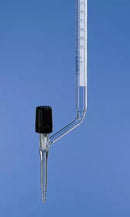 Büretten, BLAUBRAND, Klasse AS, Boro 3.3, DE-M, seitlicher Ventilhahn, blauer Schellbachstreifen