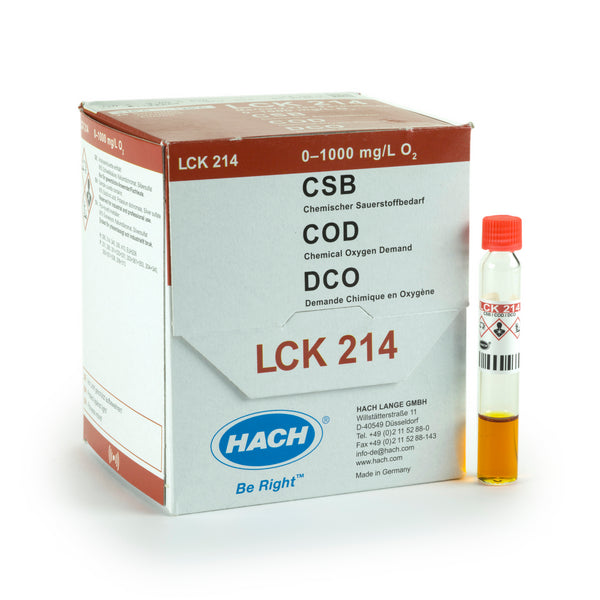 CSB Küvettentest, quecksilberfrei, 0-1000 mg/L O₂, 25 Bestimmungen