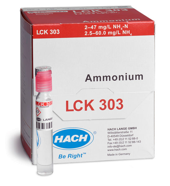 Ammonium Küvettentest 2,0-47,0 mg/L NH₄-N, 25 Bestimmungen