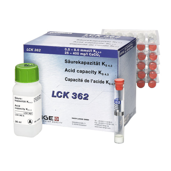 Säurekapazität - KS4,3 - Küvettentest 0,5-8,0 mmol/L, 25 Bestimmungen