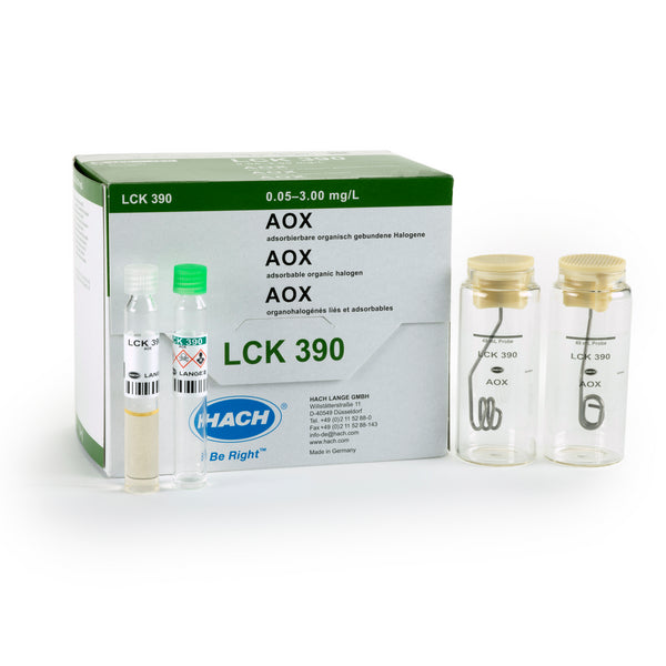 AOX Küvettentest 0,05-3,0 mg/L, 24 Bestimmungen
