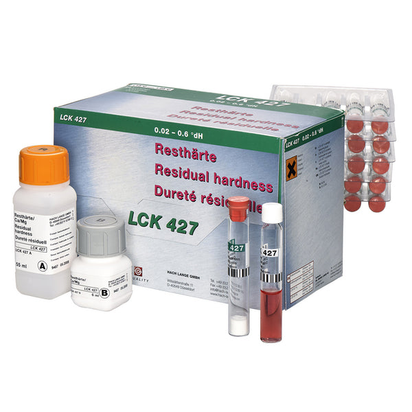 Resthärte Küvettentest 0,02-0,6 °dH, 24 Bestimmungen